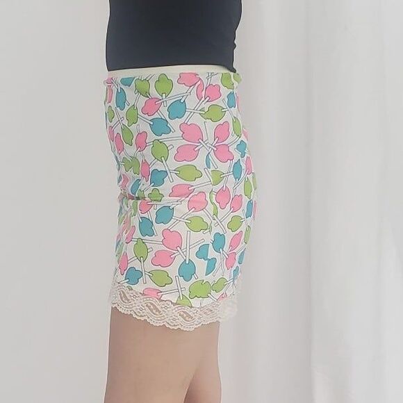70s‎ Novelty Print Miniskirt Slip - Picture 2 of 5